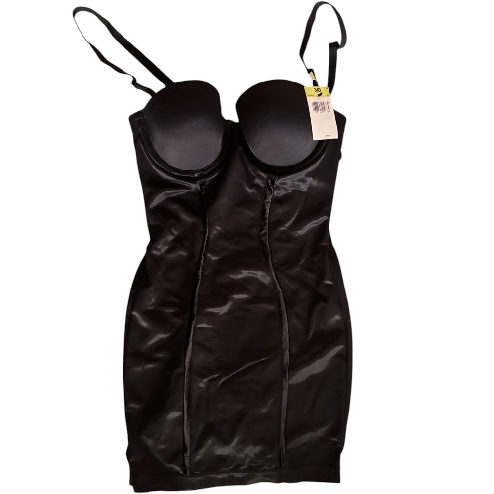 Maidenform Firm Control Shaper Slip Black 34B Underwire Body Shapewear
